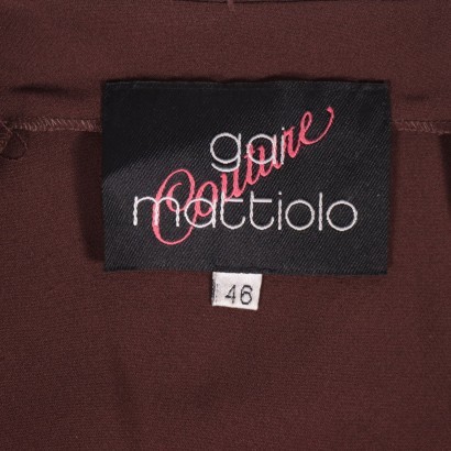 Vintage Gai Mattiolo Dress Viscosa Acetato Italy 1980s-1990s