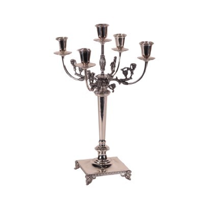 Silver Candlestick Italy 20th Century
