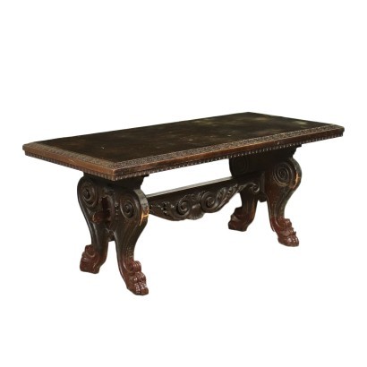antiguo, mesa, mesa antigua, mesa antigua, mesa italiana antigua, mesa antigua, mesa neoclásica, mesa del siglo XIX, mesa de estilo neorrenacentista