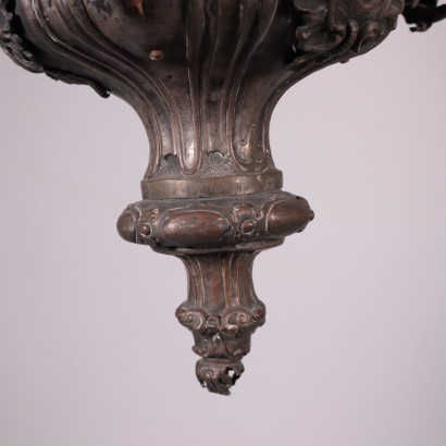 Pair of Chandeliers Shear Plate Italy 19th Century