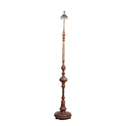 Baroque Torch Holder Trasformed Into A Lamp Italy 18th Century