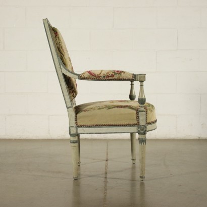 antiguo, sillón, sillones antiguos, sillón antiguo, sillón italiano antiguo, sillón antiguo, sillón neoclásico, sillón del siglo XIX, sillón Napoleón III Francia