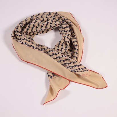 Vintage Gucci Foulard with Fish