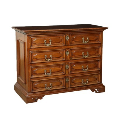 Lombard Baroque Chest Of Drawers Walnut Silver Fir Italy 18th Century