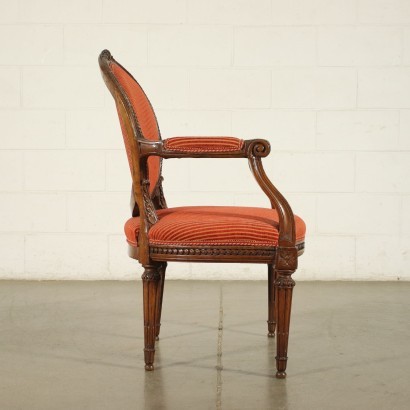 antik, Sessel, antike Sessel, antiker Sessel, antiker italienischer Sessel, antiker Sessel, neoklassischer Sessel, Sessel aus dem 19. Jahrhundert, französischer neoklassischer Sessel