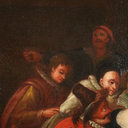 Tavern Scene Central European School Oil On Canvas 18th Century