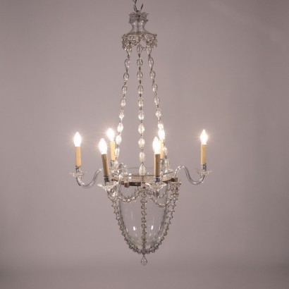 Chandelier Glass Spain Late 19th Century