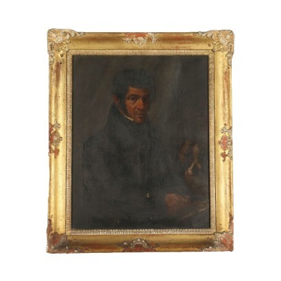 art, art italien, peinture italienne du XIXe siècle, Portrait d'homme