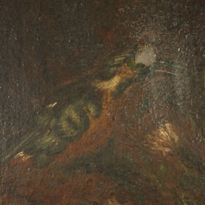 arte, arte italiana, pittura antica italiana,Natura Morta con Fiori e Uccello