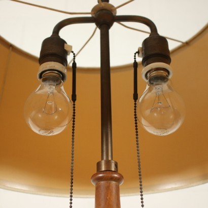 Couchtischlampe Buche Nussbaum Italien 1940er-1950er