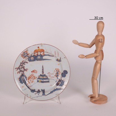 Gruppe von 6 Keramik Tellen Italien XVIII Jhd