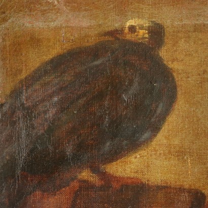 Live Nature With Birds in a Nest Oil On Canvas 18th Century