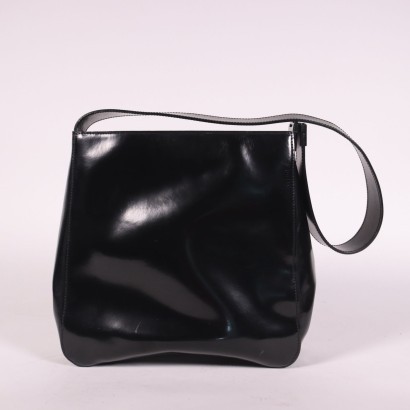 Gianfranco Ferrè Black Leather Bag Milan