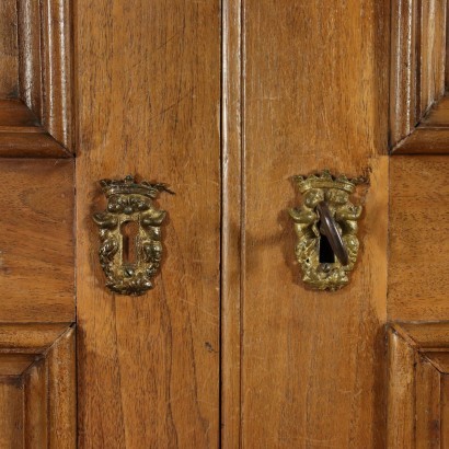 Two Doors Wardrobe Walnut Italy 18th-20th Century