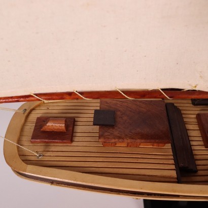 Sea Prince Atlantic Sailing Ship Model Wood Cloth 20th Century