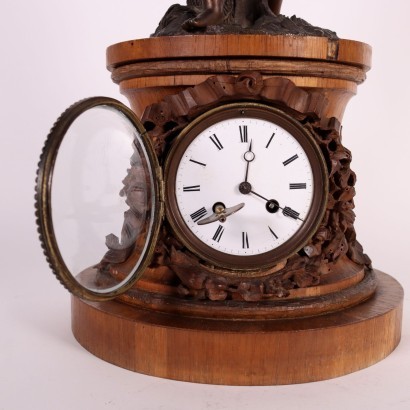 antiguo, reloj, reloj antiguo, reloj antiguo, reloj italiano antiguo, reloj antiguo, reloj neoclásico, reloj del siglo XIX, reloj de péndulo, reloj de pared, Reloj de pie con estatua