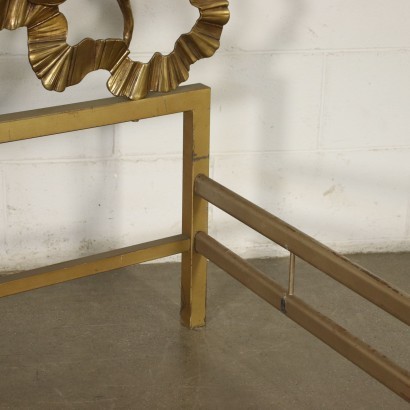 Double Bed Brass Metal Italy 1950s