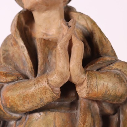 Sainte Monique Sculpture en Terre Cuite - Italie XX Siècle