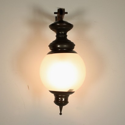 Four Lamps In The Style Of Luigi Caccia Dominioni Brass Glass 60s 70s
