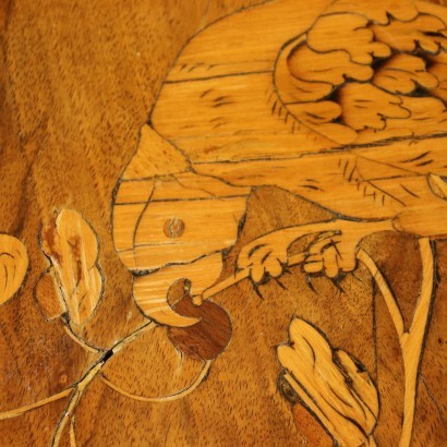 Neoclassical Game Table Walnut Maple - Italy XVIII Century