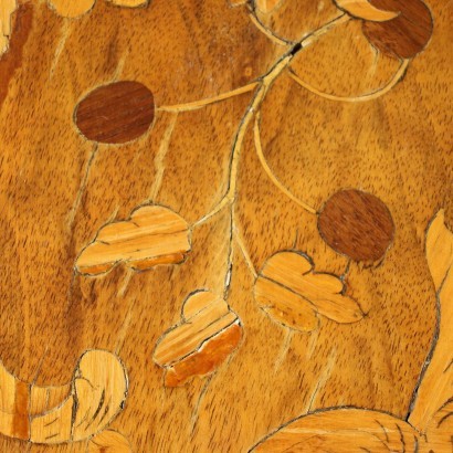 Neoklassiche Spieltisch Nussbaum Messing - Italien XVIII Jhd