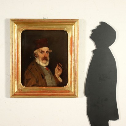 arte, arte italiano, pintura italiana del siglo XIX, Retrato masculino