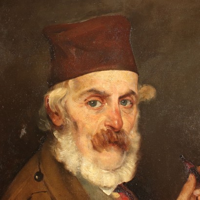 Male Portrait Oil on Canvas - XIX Century