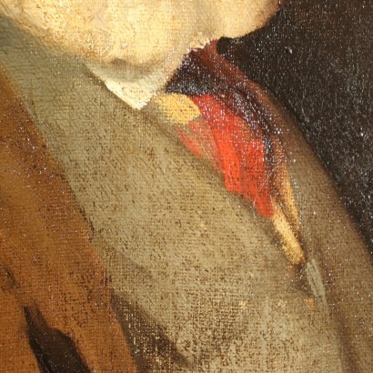 Portrait Masculin Huile sur Toile - XIX Siècle