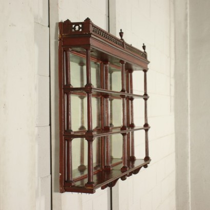 Pair of Neo Renaissance Hanging Bookcases Italy 19th-20th Century