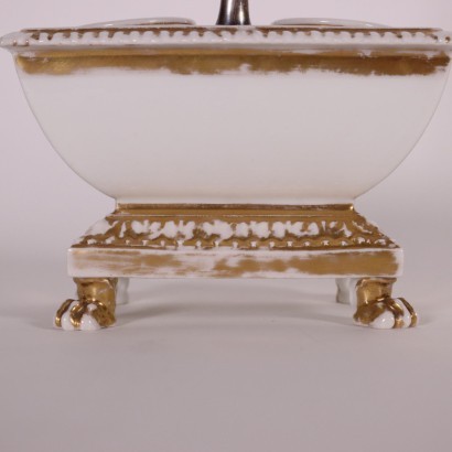 Inkwell Porcelain Italy 19th Century