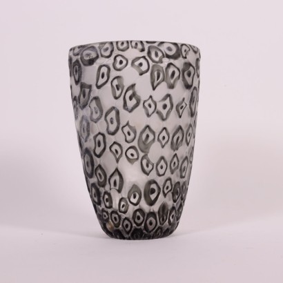 Cenedese Glass Vase Murano Italy 20th Century