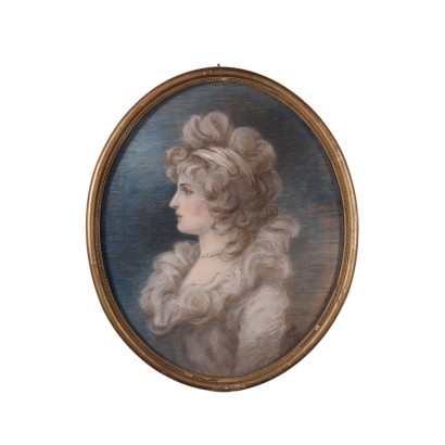 art, art italien, peinture italienne du XIXe siècle, Portrait de femme