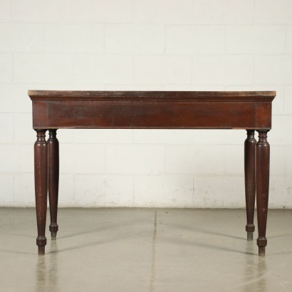 Directoire Writing Desk Walnut Cherry Silver Fir Italy 18th-19th Cent