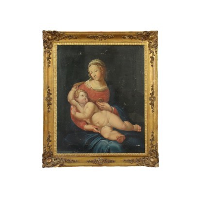 arte, arte italiana, pittura ottocento italiana,Madonna con Bambino