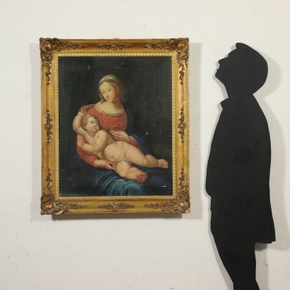 arte, arte italiano, pintura italiana del siglo XIX, Virgen con el niño