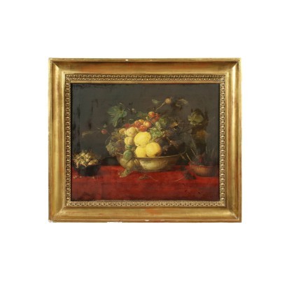 arte, arte italiana, pittura ottocento italiana,Natura morta con Frutta,Natura morta con frutta