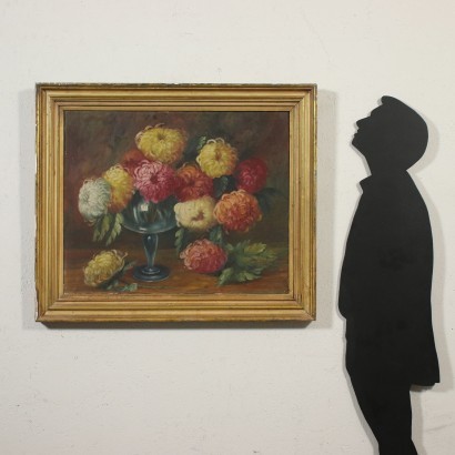 Kunst, Italienische Kunst, Italienische Malerei des 20. Jahrhunderts, Blumenkomposition