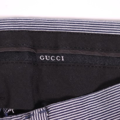 Gucci Pinstriped Trousers Cotton Florence Italy