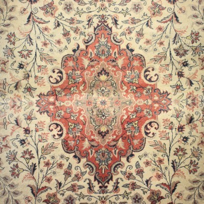 Kashmir Carpet Cotton Wool India 1980s