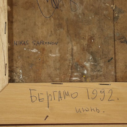 Öl auf dem Tisch Nikas Safranov Litauen 1992