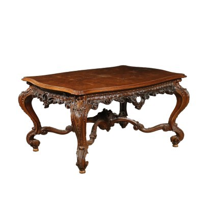 antigüedad, mesa, mesa antigua, mesa antigua, mesa italiana antigua, mesa antigua, mesa neoclásica, mesa del siglo XIX, mesa extensible en estilo barroco