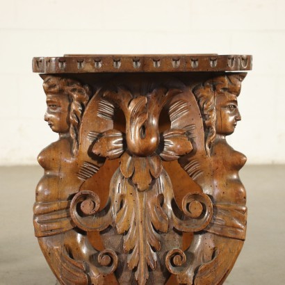 Paar Neobarocken Hocker Holz - Italien XIX Jhd