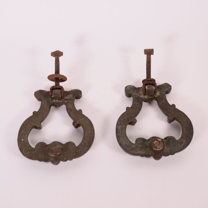 Pair of Door Knockers Bronze Italy 17th-18th Century