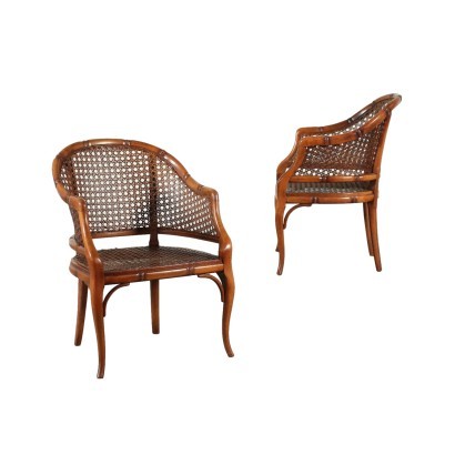 antiques, armchair, antique armchairs, antique armchair, antique Italian armchair, antique armchair, neoclassical armchair, 19th century armchair, Pair of Armchairs in Canopy and