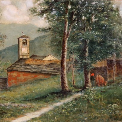 Edoardo Covino Oil On Canvas 19th Century
