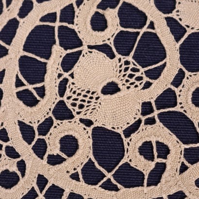 Round Lace Doily Cotton Italy 20th Century
