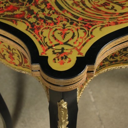 Game Table In The Style Of Boulle Gilded Bronze Italy 20th Century