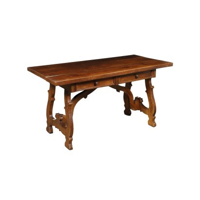 antik, Tisch, antiker Tisch, antiker Tisch, antiker italienischer Tisch, antiker Tisch, neoklassizistischer Tisch, Tisch aus dem 19. Jahrhundert, Tisch im Fratino-Stil