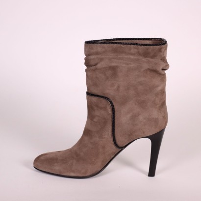 Furla Suede Ankle Boots Leather Italy