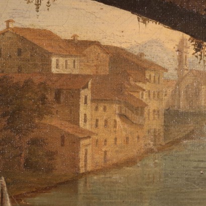 arte, arte italiano, pintura italiana del siglo XIX, Mirada con figuras